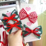  T10 _ Kẹp tóc nơ Noel, giáng sinh, và Tết đến cho bé gái _ Beekids 