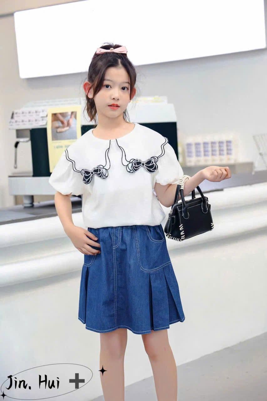  S71 _ Set bé gái phong cách thời trang Hàn Quốc dễ thương _ Beekids 