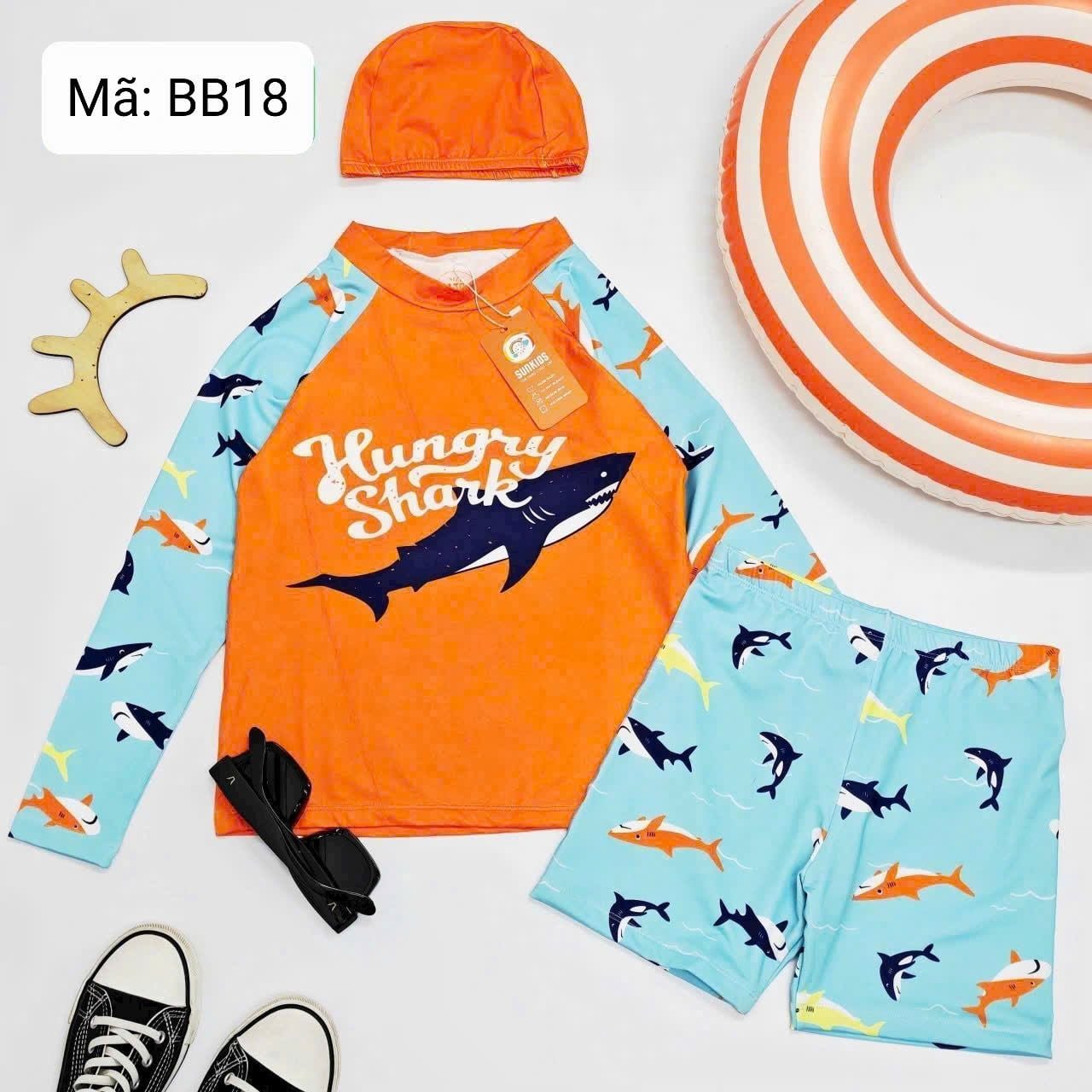  BB18 _ Đồ bơi cho bé trai họa tiết hoạt hình dễ thương _ Beekids 