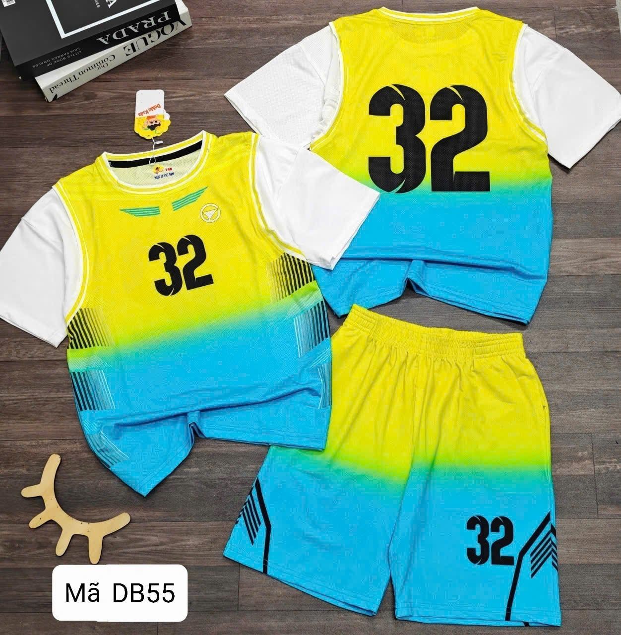  DB55 _ Bộ thể thao cho bé trai và bé gái mềm mịn thoáng mát _ Beekids 