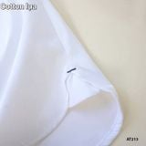  A38 _ Áo sơ mi trắng ngắn tay cho bé trai chất cotton mềm mịn mát _ Beekids 