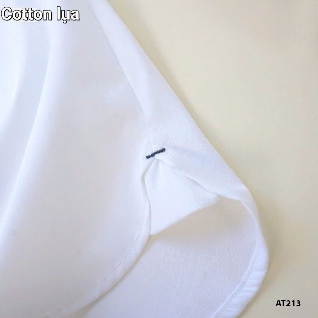  A38 _ Áo sơ mi trắng ngắn tay cho bé trai chất cotton mềm mịn mát _ Beekids 