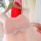  CC15 _ Đầm công chúa thiết kế cho bé mặc đi lễ tiệc tay con nơ giữa ngang eo_ Beekids 