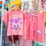  DB50 _ Đồ bộ lửng bé gái họa tiết hoạt hình siêu dễ thương _ Beekids 