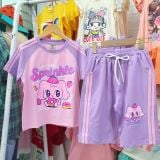  DB50 _ Đồ bộ lửng bé gái họa tiết hoạt hình siêu dễ thương _ Beekids 