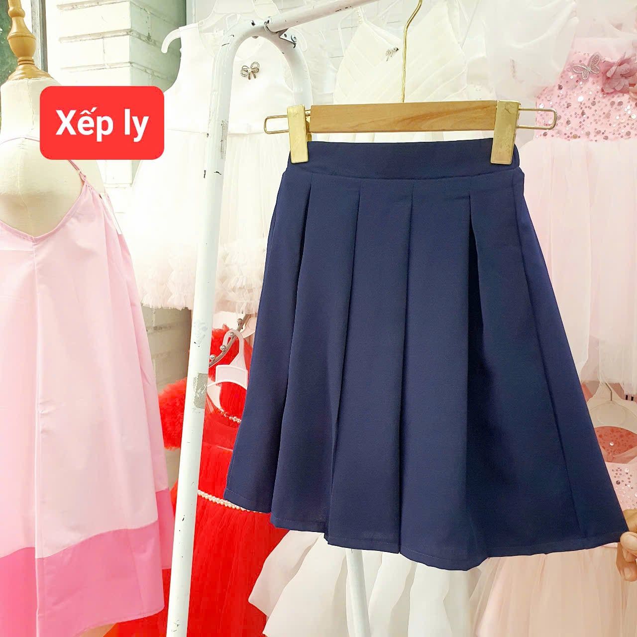  HSV02 _ Chân váy đi học đồng phục học sinh tiểu học và cấp 2 chất mềm mát _ Beekids 