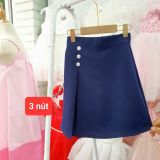  HSV02 _ Chân váy đi học đồng phục học sinh tiểu học và cấp 2 chất mềm mát _ Beekids 