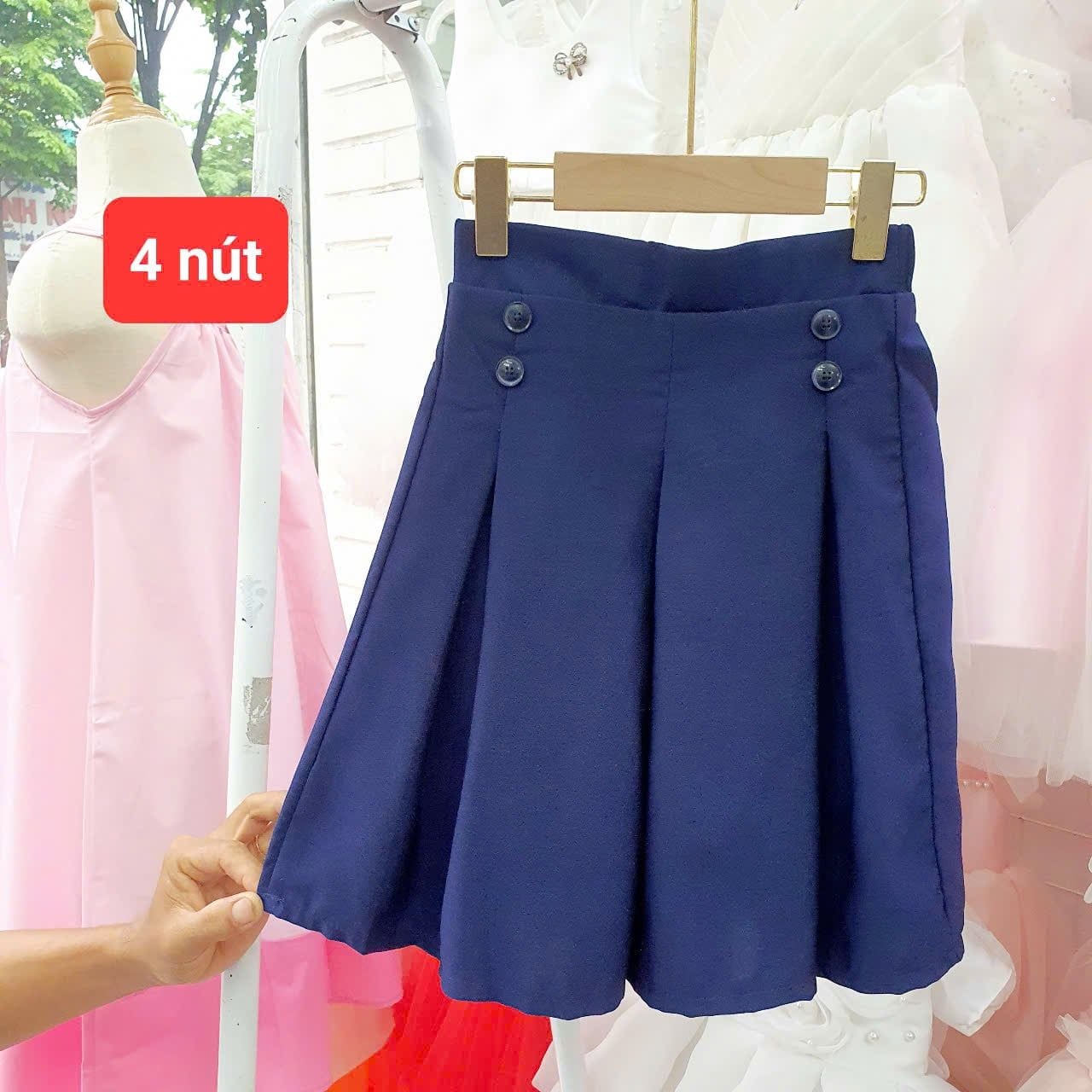  HSV02 _ Chân váy đi học đồng phục học sinh tiểu học và cấp 2 chất mềm mát _ Beekids 