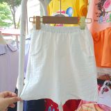  S43 _ Set bé trai mặc đi biển, đi du lịch áo sơ mi hoạ tiết hoa lá phối quần ngắn _ Beekids 