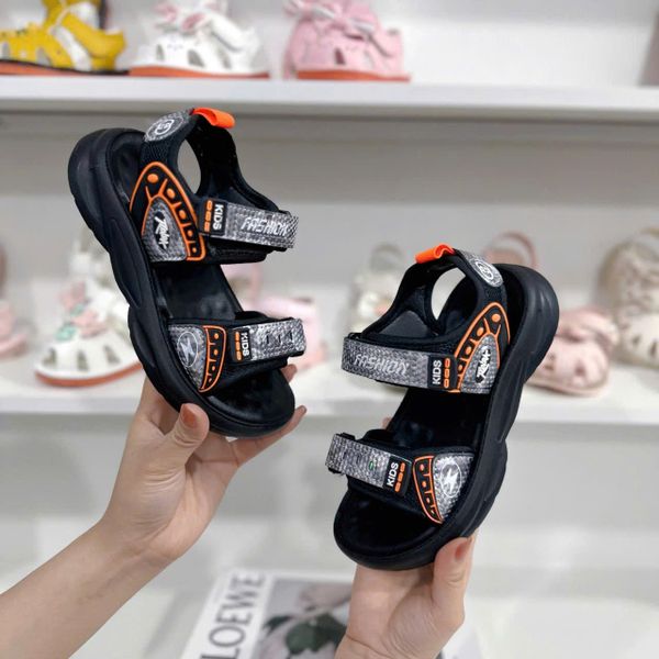  GI11 _ Giày sandal bé trai từ 6 đến 10 tuổi chữ KIDS nhẹ êm phong cách thời trang _ Beekids 