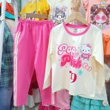  DB46 _ Bộ thun dài tay bé gái từ 20 đến 50kg họa tiết chuột Mickey dễ thương _ Beekids 