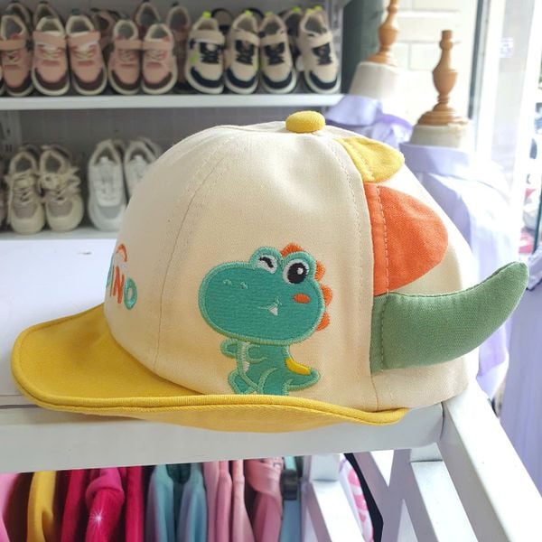  PK17 _ Mũ vành mềm cho bé trai từ 2 tháng đến 24 tháng tuổi họa tiết khủng long dễ thương _Beekids 