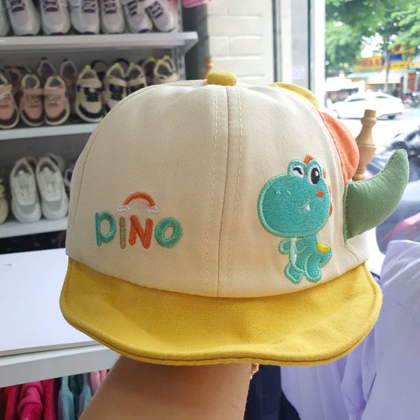  PK17 _ Mũ vành mềm cho bé trai từ 2 tháng đến 24 tháng tuổi họa tiết khủng long dễ thương _Beekids 
