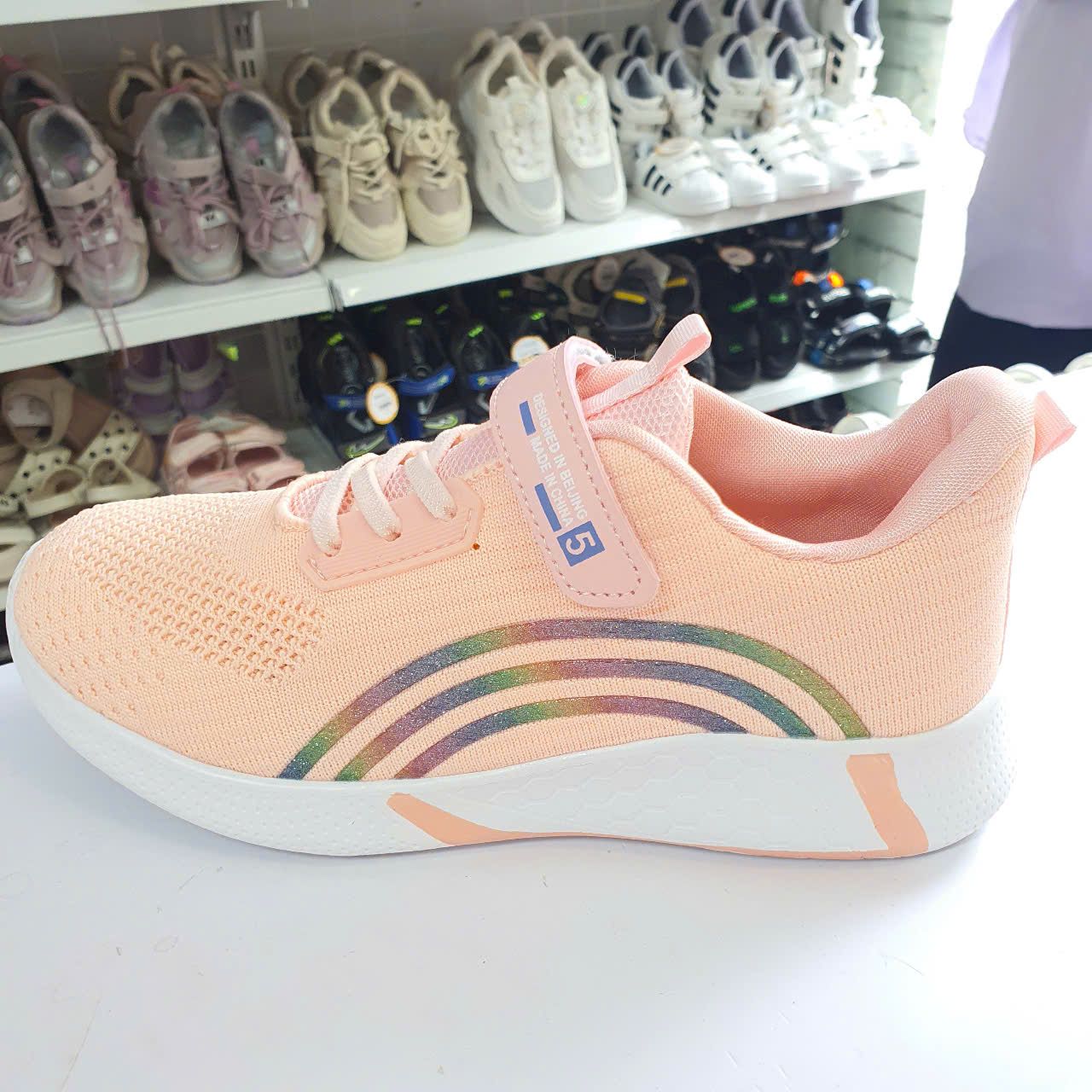  GI17 _ Giày thể thao cho bé nhẹ êm quai dán phối lưới thoáng khí cao cấp _ Beekids 