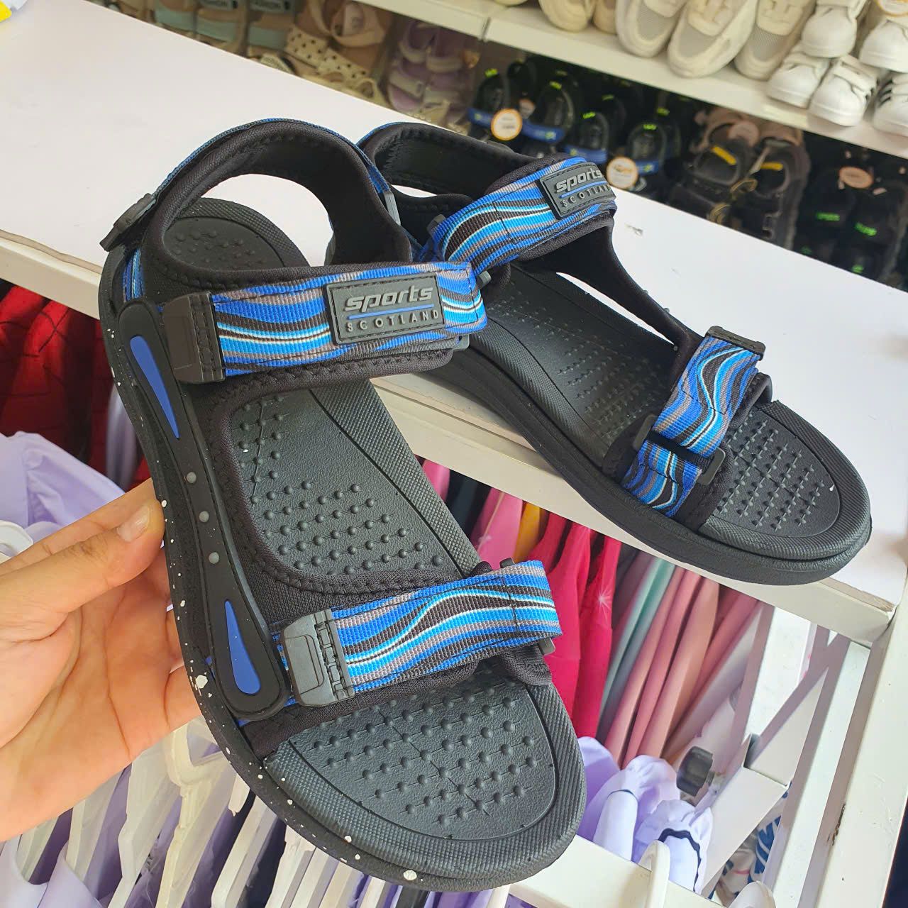  GI19 _ Giày sandal cho bé trai nhẹ êm quai dán tiện lợi _ Beekids 