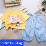  S53 _ Set áo thun quần jean alibaba cho bé gái từ 12kg đến 34kg _ Beekids 