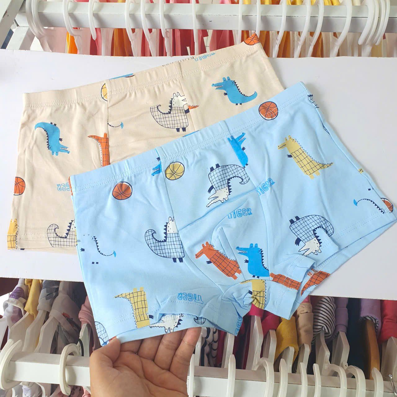  C04 _ Set 3 quần chip đùi bé trai họa tiết dễ thương chất cotton mềm mại (24->34kg) _ Beekids 