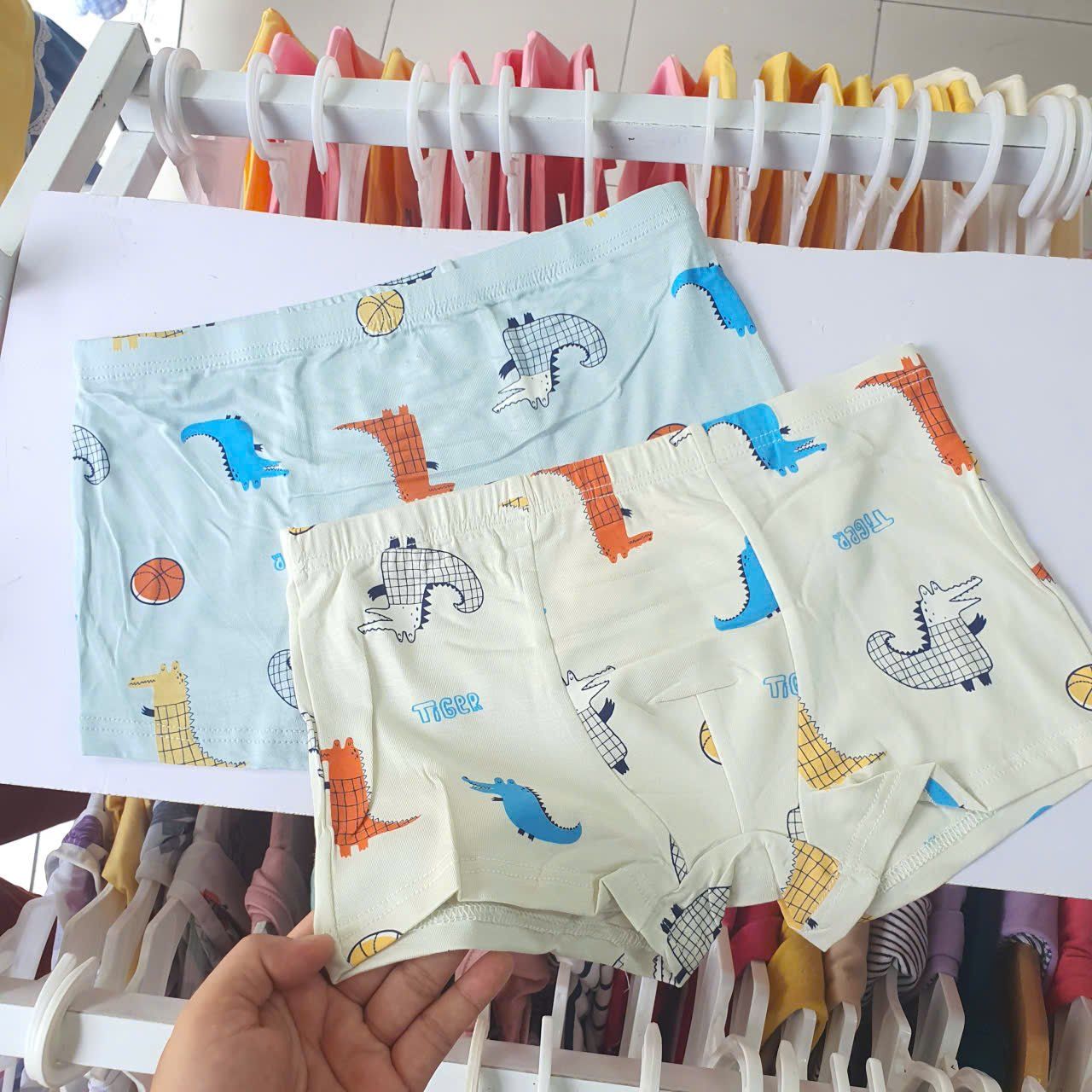  C04 _ Set 3 quần chip đùi bé trai họa tiết dễ thương chất cotton mềm mại (24->34kg) _ Beekids 