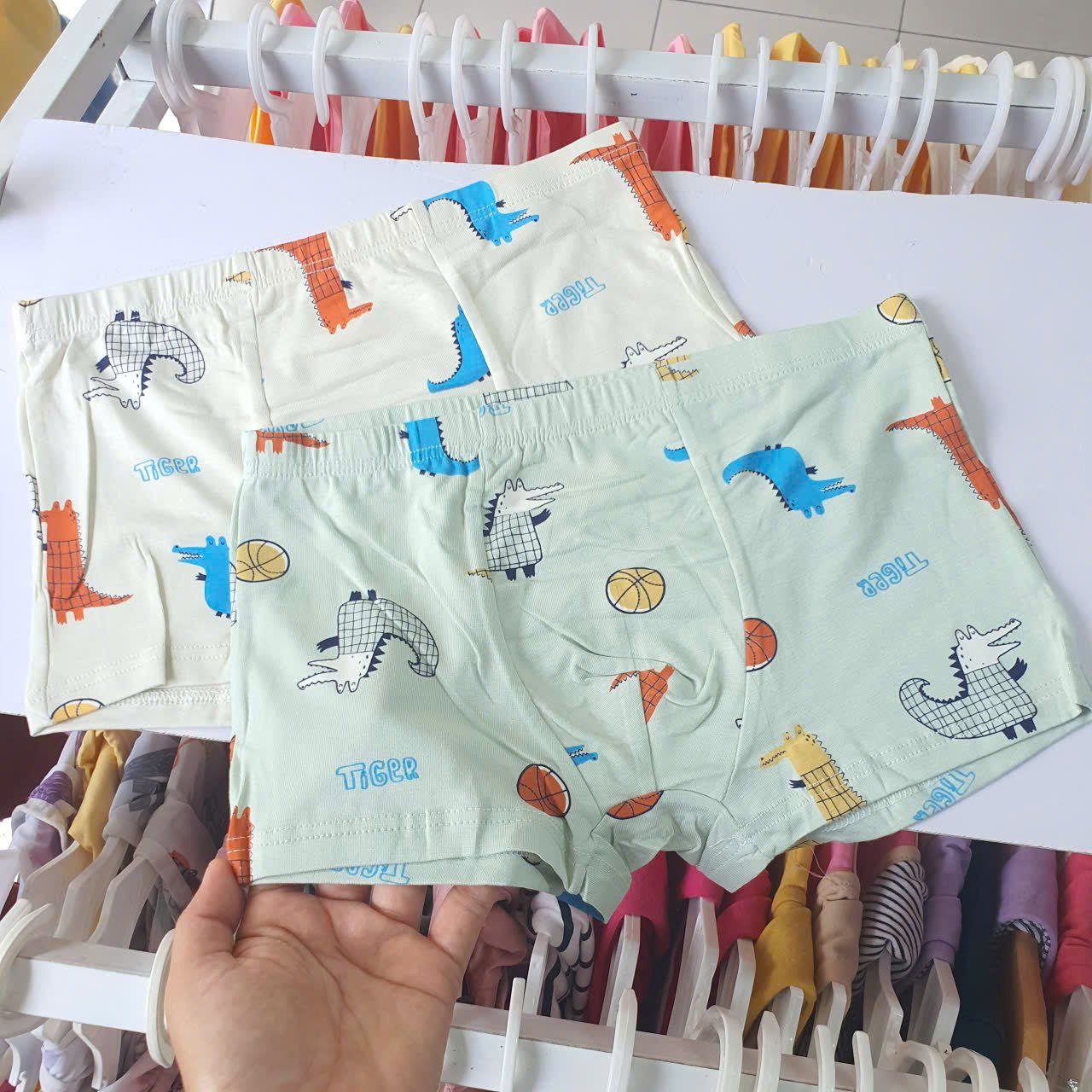  C04 _ Set 3 quần chip đùi bé trai họa tiết dễ thương chất cotton mềm mại (24->34kg) _ Beekids 