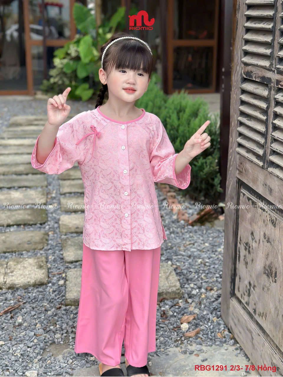  S63 _ Set bà ba bé gái mặc trung thu, lễ tết cực yêu _ Beekids 