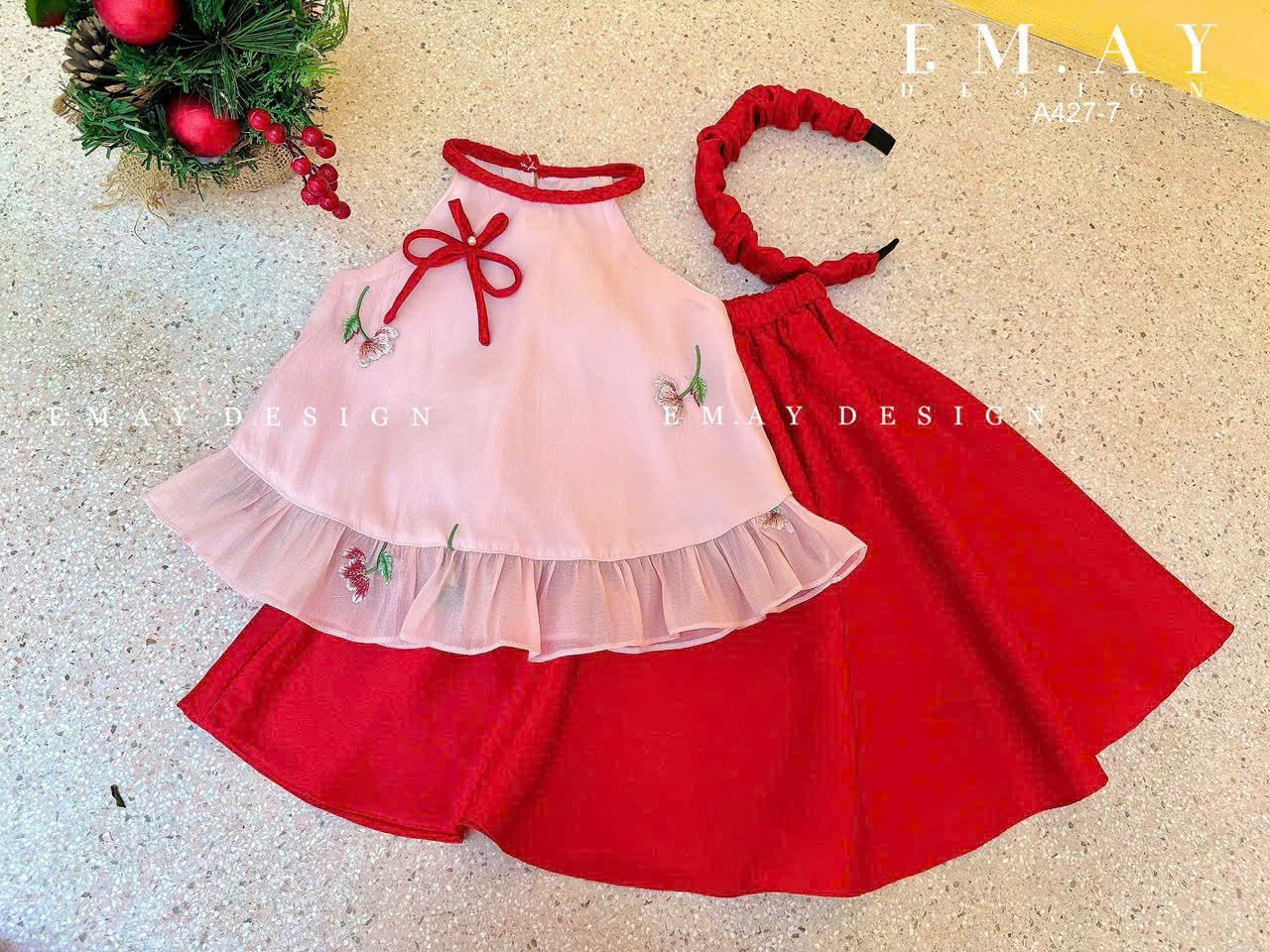  S62 _ Set yếm đào cho bé gái đi dự lễ hội, biểu diễn văn nghệ trung thu... _ Beekids 