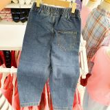  Q34 _ Quần jean baggy cho bé trai và bé gái chất jean cotton mềm mại, thoáng mát _ Beekids 