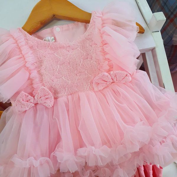  CC09 _ Đầm body công chúa cho bé từ 4kg đến 12kg siêu mềm mịn dễ thương _ Beekids 