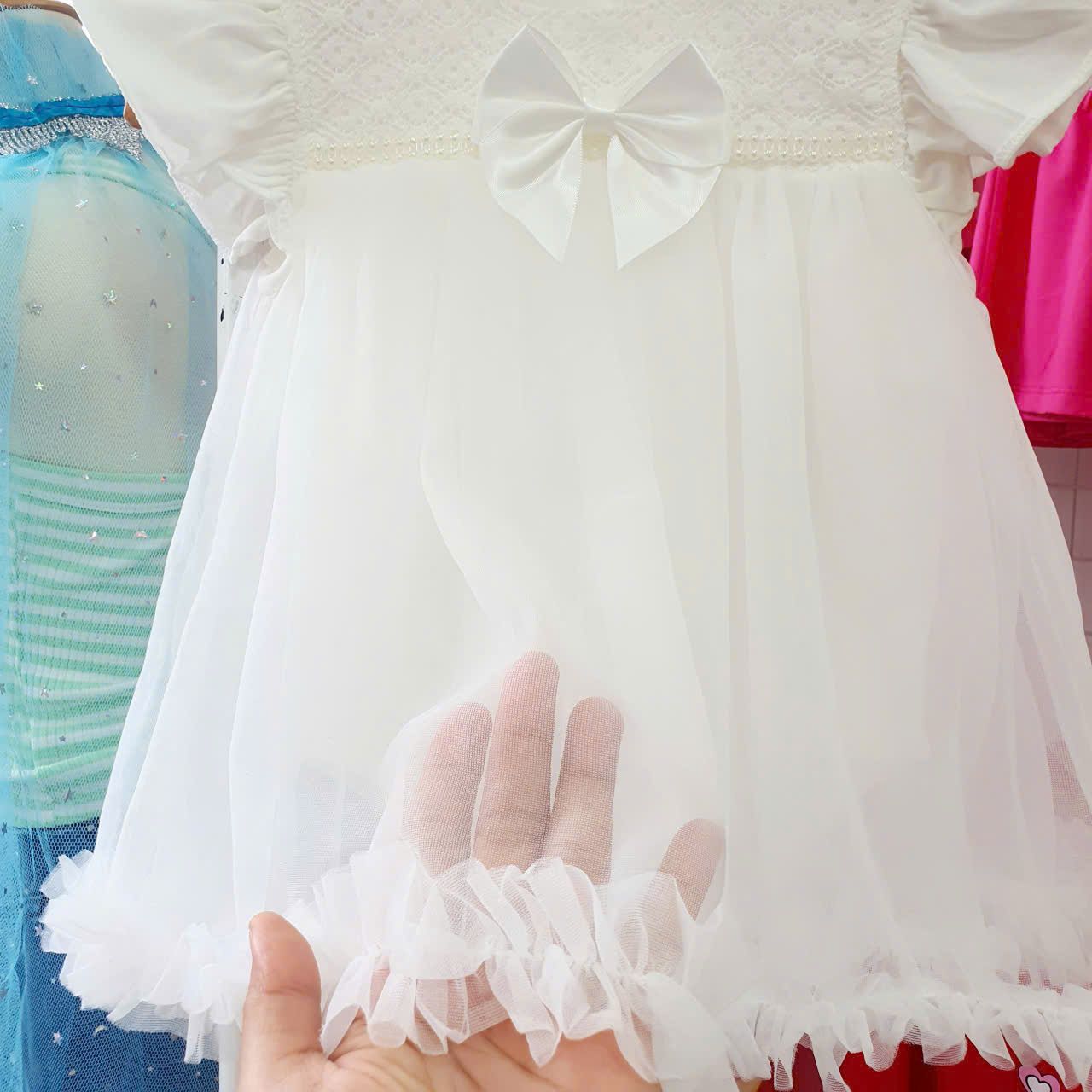  CC09 _ Đầm body công chúa cho bé từ 4kg đến 12kg siêu mềm mịn dễ thương _ Beekids 