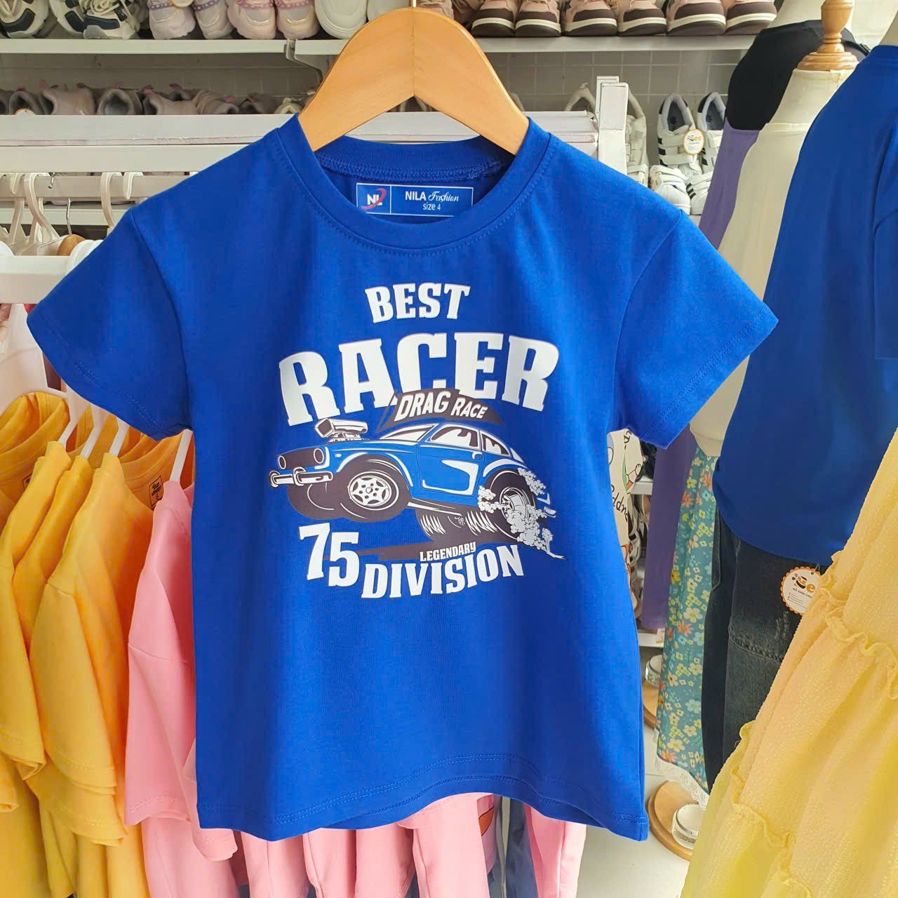  A37 _ Áo thun bé trai in hình ô tô chất cotton mềm mại thoáng mát _ Beekids 