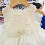  CC10 _ Đầm công chúa dáng bí xếp tầng phối màu nhẹ tênh bồng bềnh _ Beekids 