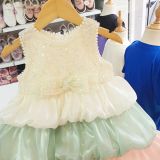  CC10 _ Đầm công chúa dáng bí xếp tầng phối màu nhẹ tênh bồng bềnh _ Beekids 