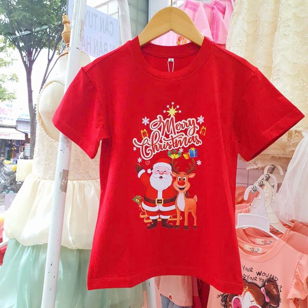  A43 _ Áo thun Noel cho bé và gia đình mặc lễ giáng sinh chất cotton 4 chiều mịn mát _ Beekids 