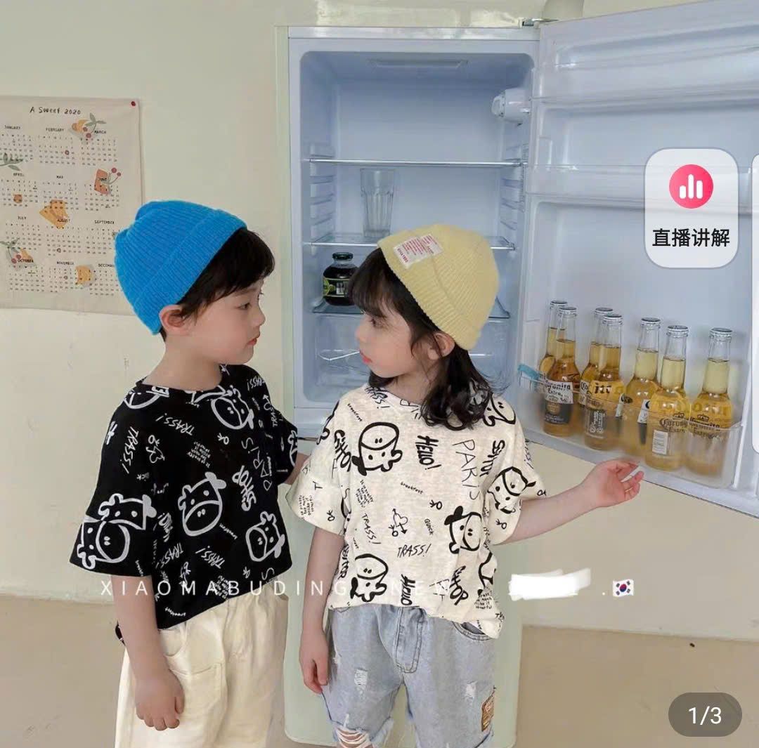  A47 _ Áo thun họa tiết chữ cho bé sành điệu thời trang _ Beekids 