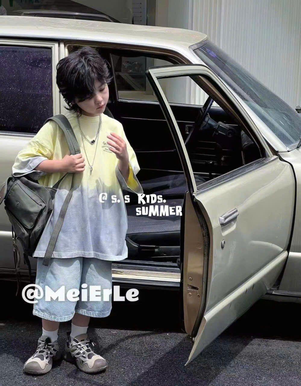  A45 _ Áo thun loang màu sành điệu cho bé trai và bé gái chất thun cotton mịn mát _Beekids 