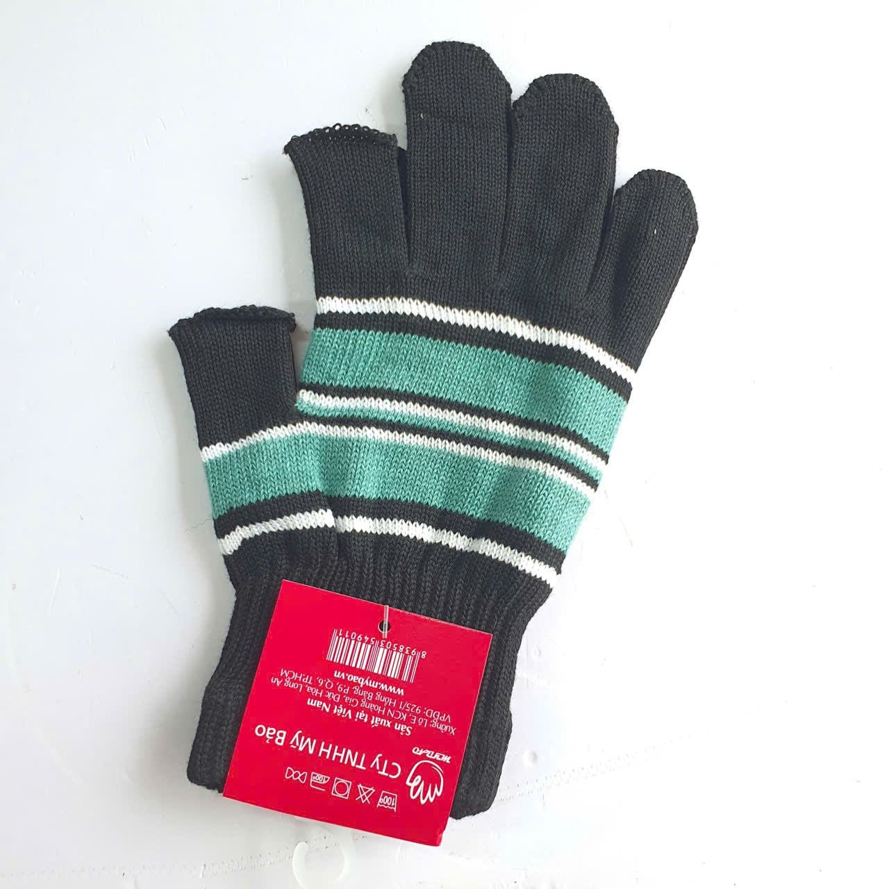  PK13B_ Găng tay len, Bao tay len cho nam nữ giúp giữ ấm, cắt 2 ngón, chất len dày dặn mềm mại _ Beekids 