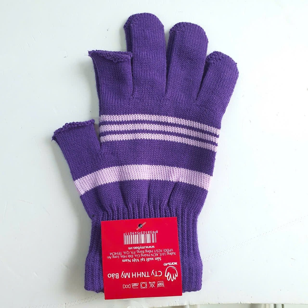  PK13B_ Găng tay len, Bao tay len cho nam nữ giúp giữ ấm, cắt 2 ngón, chất len dày dặn mềm mại _ Beekids 