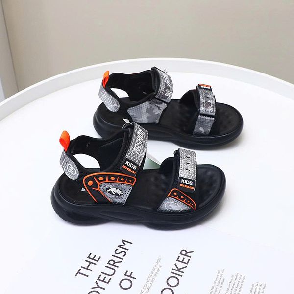  GI11 _ Giày sandal bé trai từ 6 đến 10 tuổi chữ KIDS nhẹ êm phong cách thời trang _ Beekids 