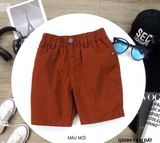  Q21 _ Quần kaki ngắn cho bé trai lưng thun chất kaki mềm mại phom dáng thời trang _ Beekids 