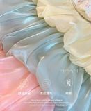  CC10 _ Đầm công chúa dáng bí xếp tầng phối màu nhẹ tênh bồng bềnh _ Beekids 