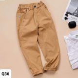  Q36 _ Quần kaki dài bé trai và bé gái từ 8 đến 45kg chất kaki mềm mại, co giãn, kiểu dáng ống đứng _ Beekids 