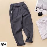  Q36 _ Quần kaki dài bé trai và bé gái từ 8 đến 45kg chất kaki mềm mại, co giãn, kiểu dáng ống đứng _ Beekids 
