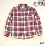  A40 _ Áo sơ mi kẻ caro dài tay cho bé phong cách thanh lịch thời trang _ Beekids 