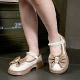  GI25 _ Giày búp bê nơ xinh xắn cho bé da mềm chữ Miu*miu _ Beekids 