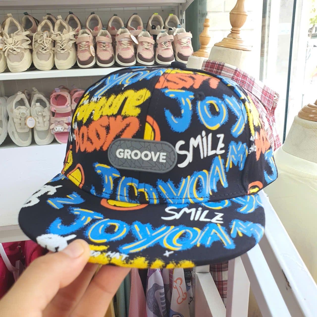  N01 _ Mũ lưỡi trai cho bé từ 3 đến 9 tuổi họa tiết sắc màu phong cách _ Beekids 