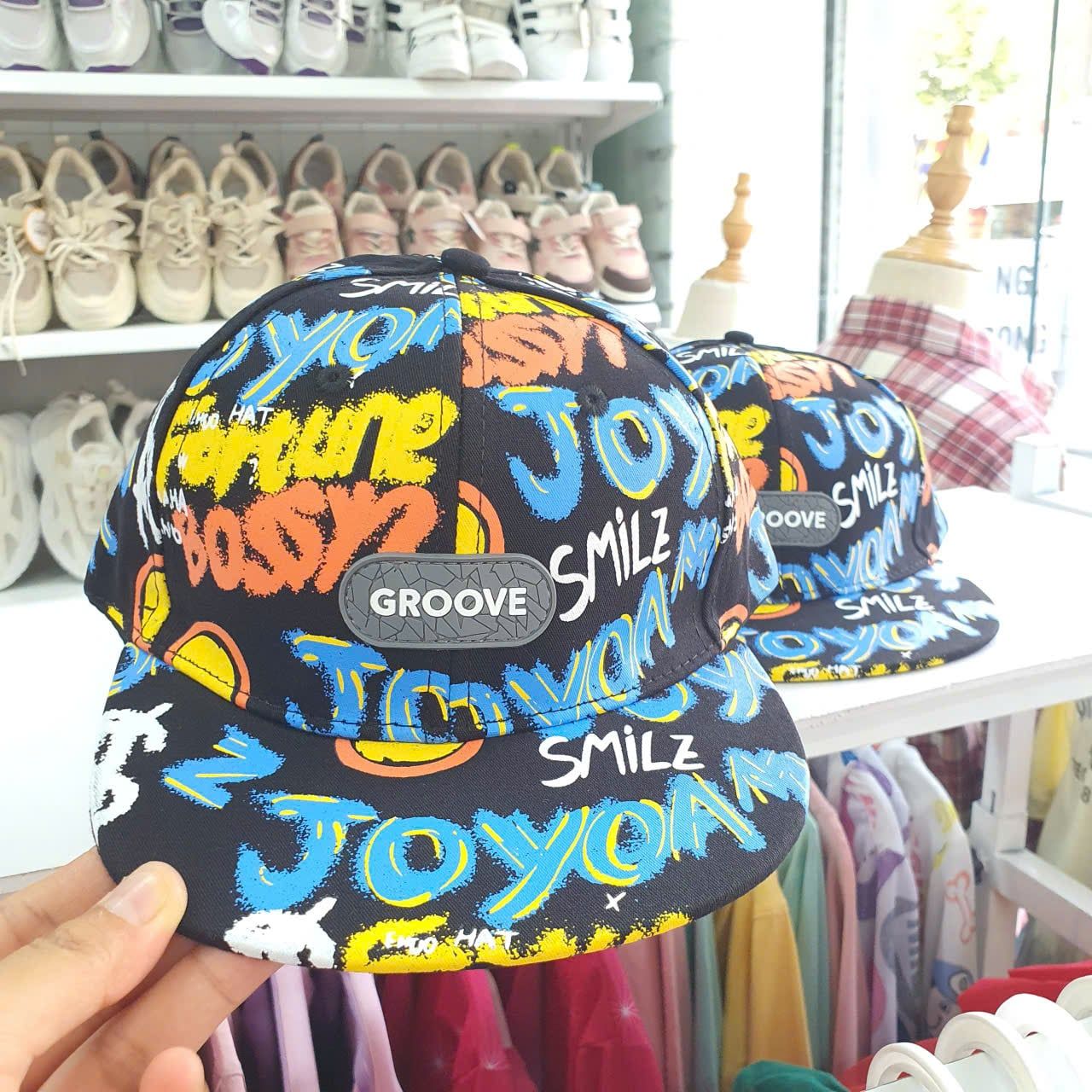  N01 _ Mũ lưỡi trai cho bé từ 3 đến 9 tuổi họa tiết sắc màu phong cách _ Beekids 