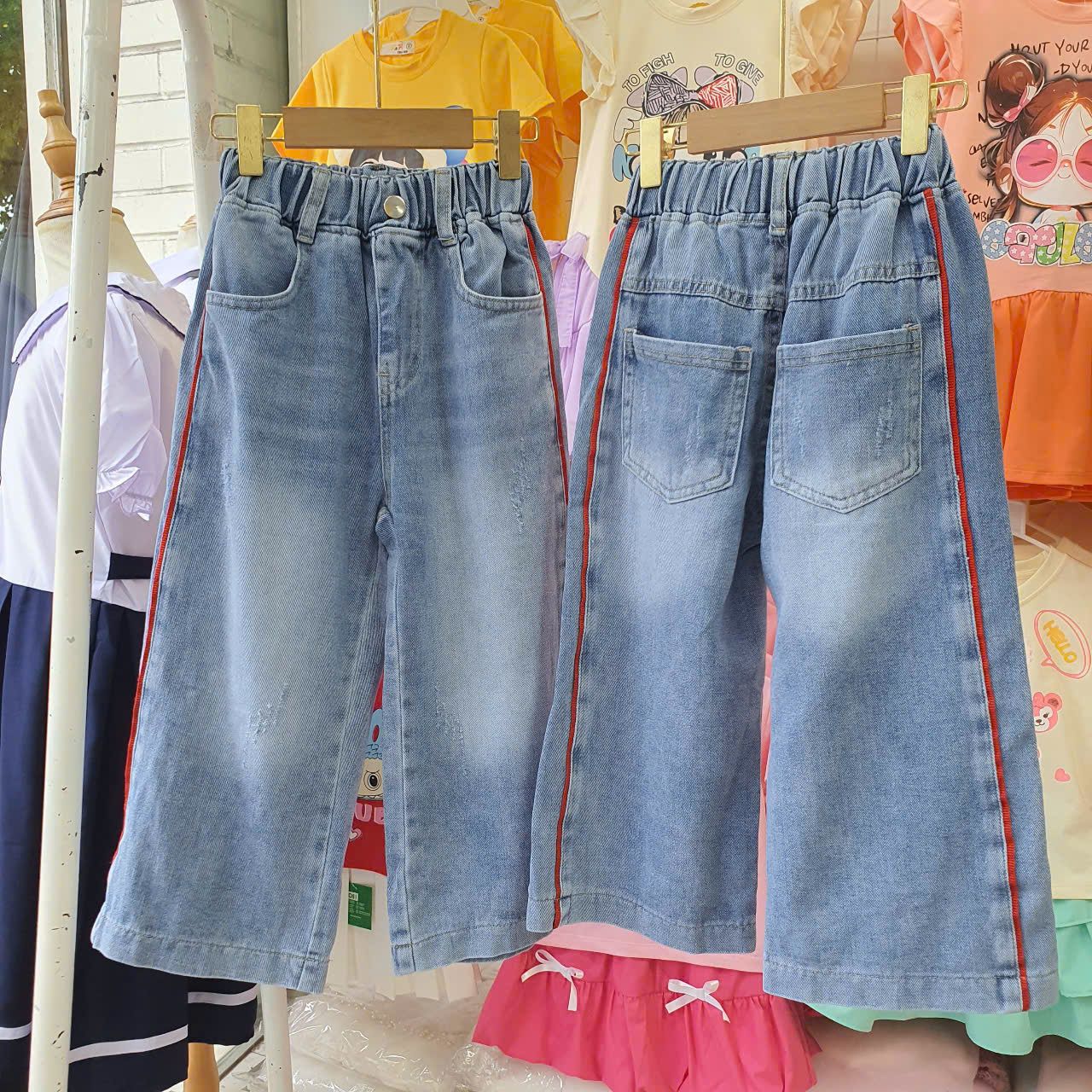  Q30 _ Quần jean dài ống suông bé gái sành điệu thời trang _ Beekids 