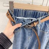  Q42 _ Quần jean ống suông cho bé gái từ 23kg đến 45kg chất jean mềm mại phong cách sành điệu  _ Beekids 