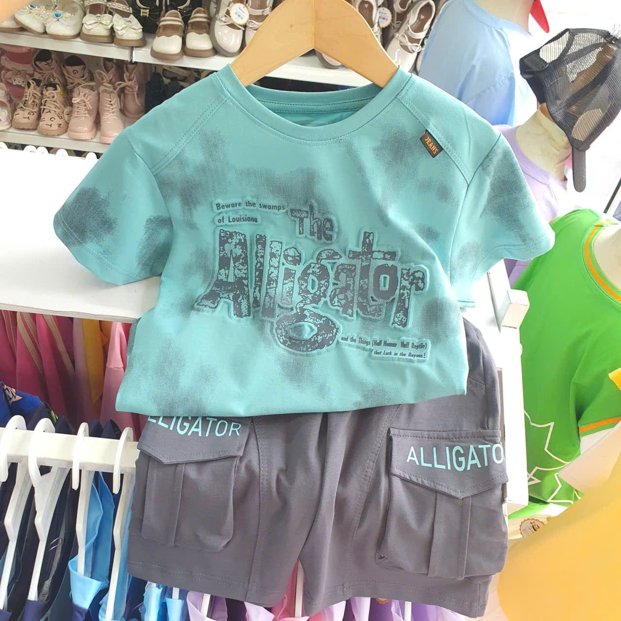  S100 _  Set thun lửng bé trai họa tiết sành điệu thời trang chất thun cotton mịn mát _ Beekids 