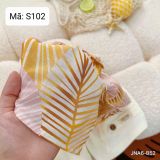  S102 _ Set bộ đi biển cho bé họa tiết hoa lá chất tơ đũi mềm mại thoáng mát _ Beekids 