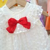  S50 _ Bộ bodysuit bé gái từ 0 đến 24 tháng phối ren vải công chúa đính nơ xinh xắn _ Beekids 